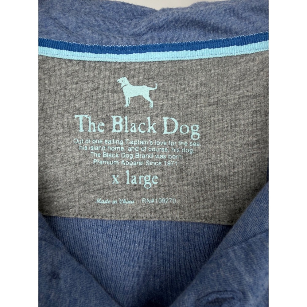 The Black Dog Mens Polo XL Preppy Casual Nautical Coastal Grandfather Resort - Picture 5 of 11
